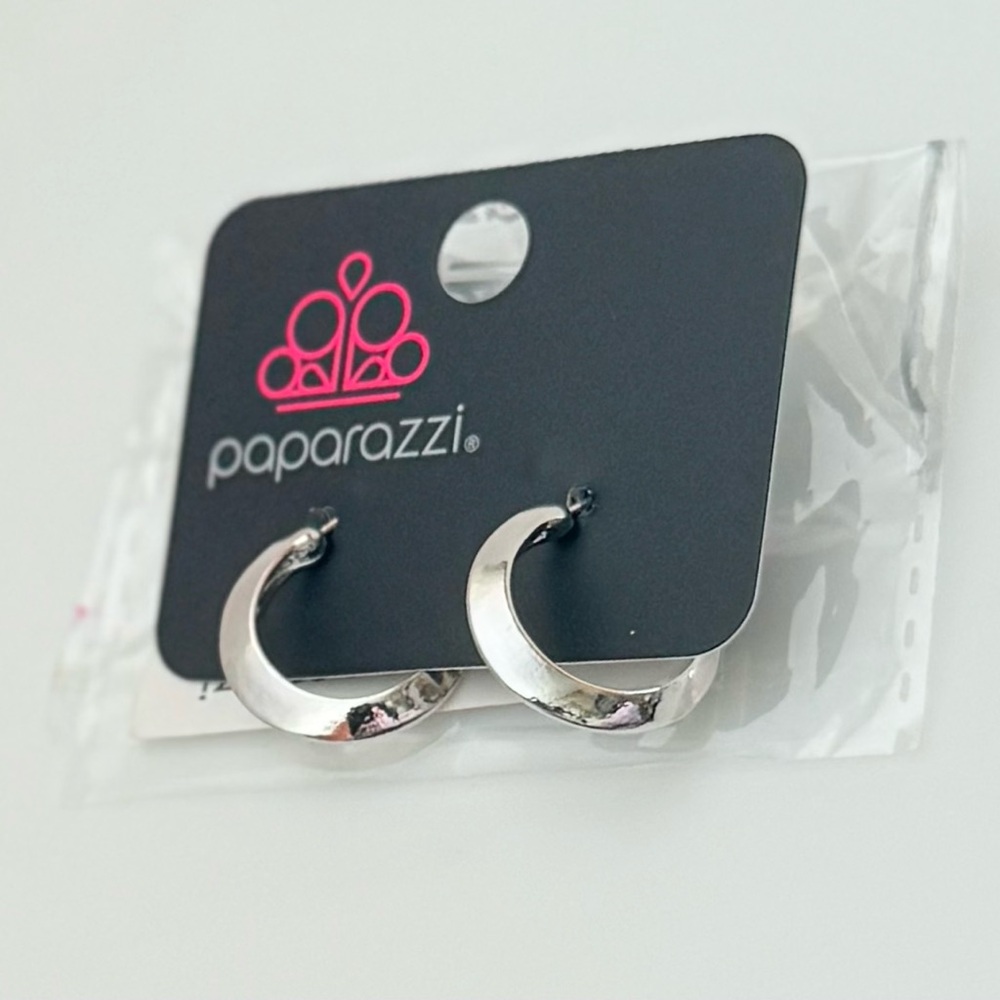 Paparazzi Silver Hoops Earrings